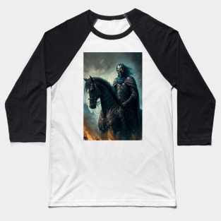 Death Knight On a Horse Baseball T-Shirt